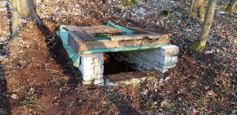 Oprava studánky Dobrá voda II
