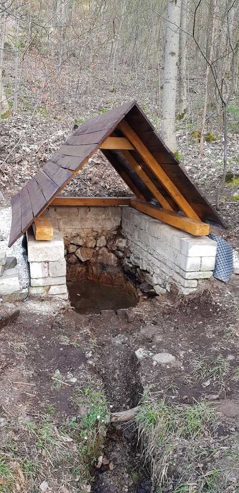 Oprava studánky Dobrá voda II