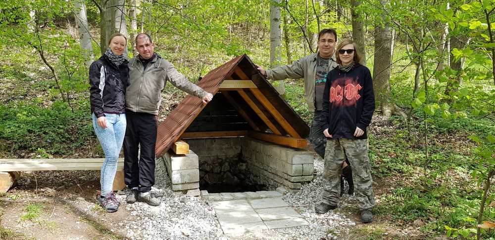 Oprava studánky Dobrá voda II