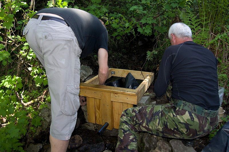 Oprava studánky Tajemná Řásnovka