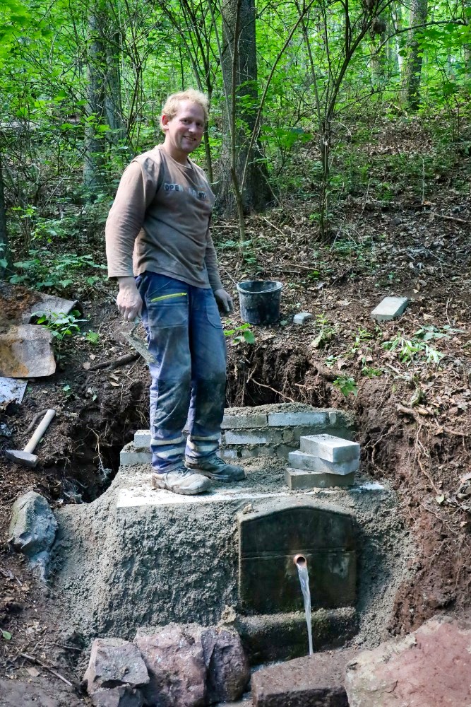 Oprava studánky Kanovka